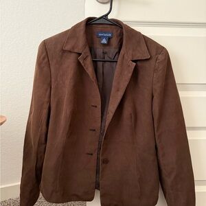 Ann Taylor Brown Blazer Classic Tailored Fit